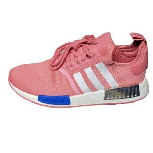 Adidas NMD R1 Running Shoes Womens Sizes Hazy Rose Pink Glow Blue FX7073
